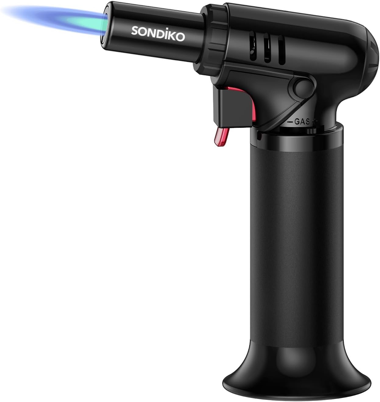 Butane Torch Lighter (with visible fuel window) — Refillable, adjustable flame