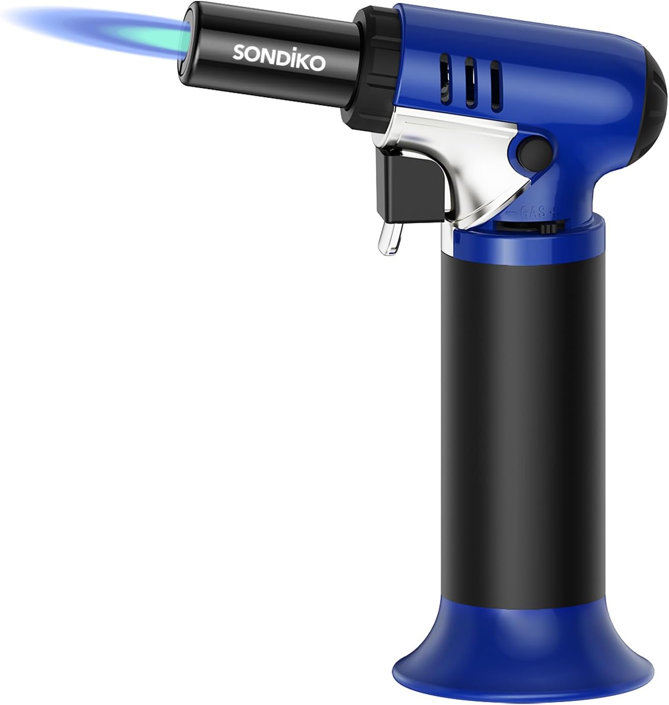 Butane Torch Lighter (with visible fuel window) — Refillable, adjustable flame