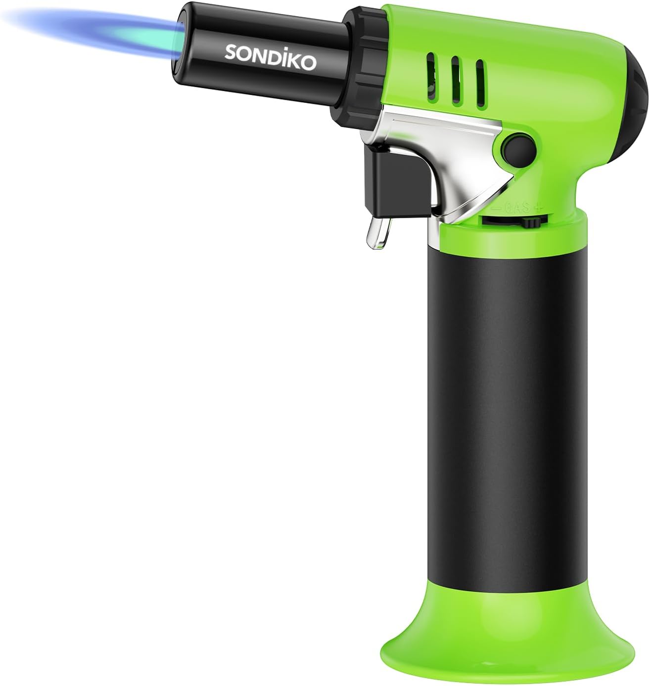 Butane Torch Lighter (with visible fuel window) — Refillable, adjustable flame
