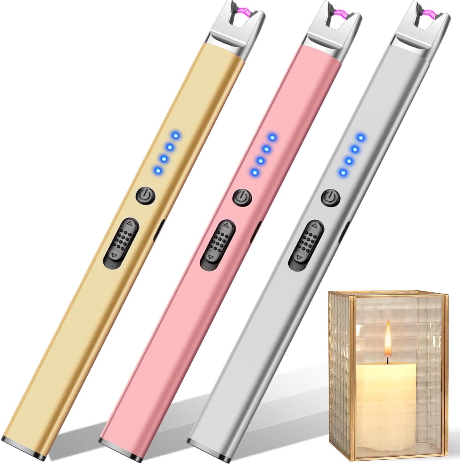 2-Pack USB Rechargeable Plasma Arc Lighter (with Safety Lock)