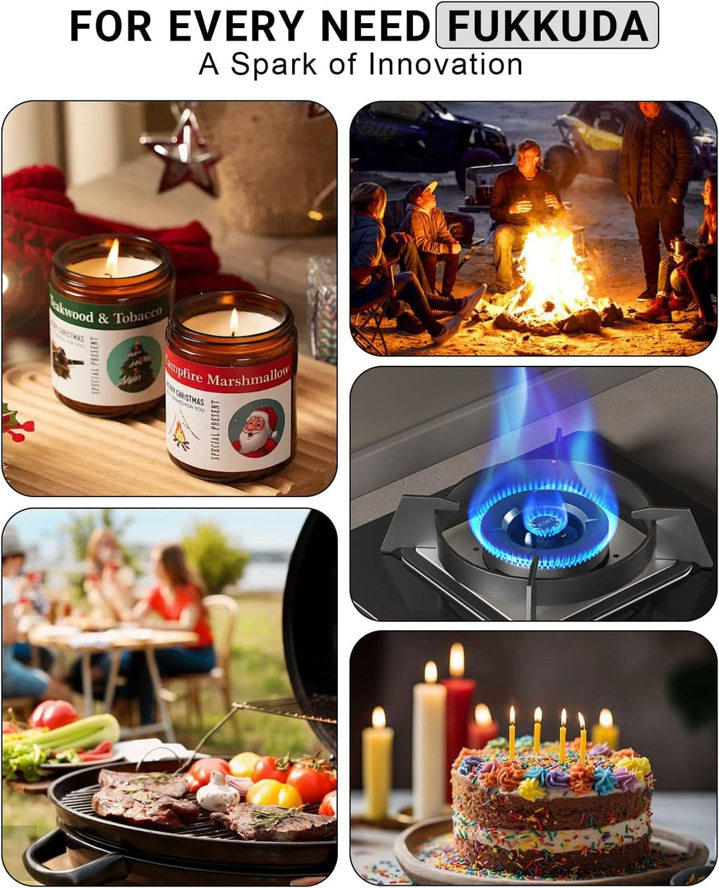 Electric Arc Candle Lighter (with safety switch) – USB rechargeable.