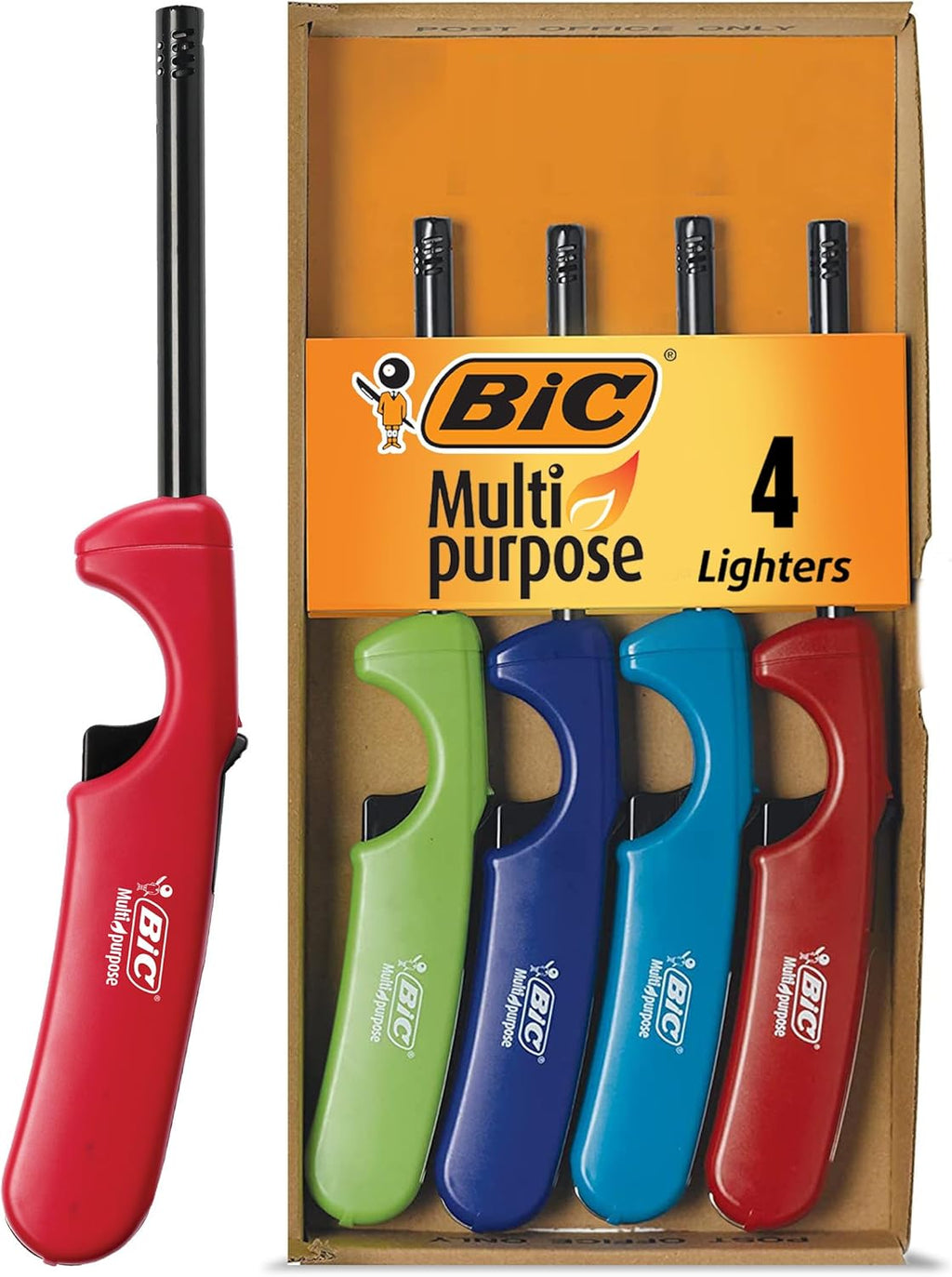 Classic Multi-Purpose Lighter — Features a sturdy, durable long metal wand.