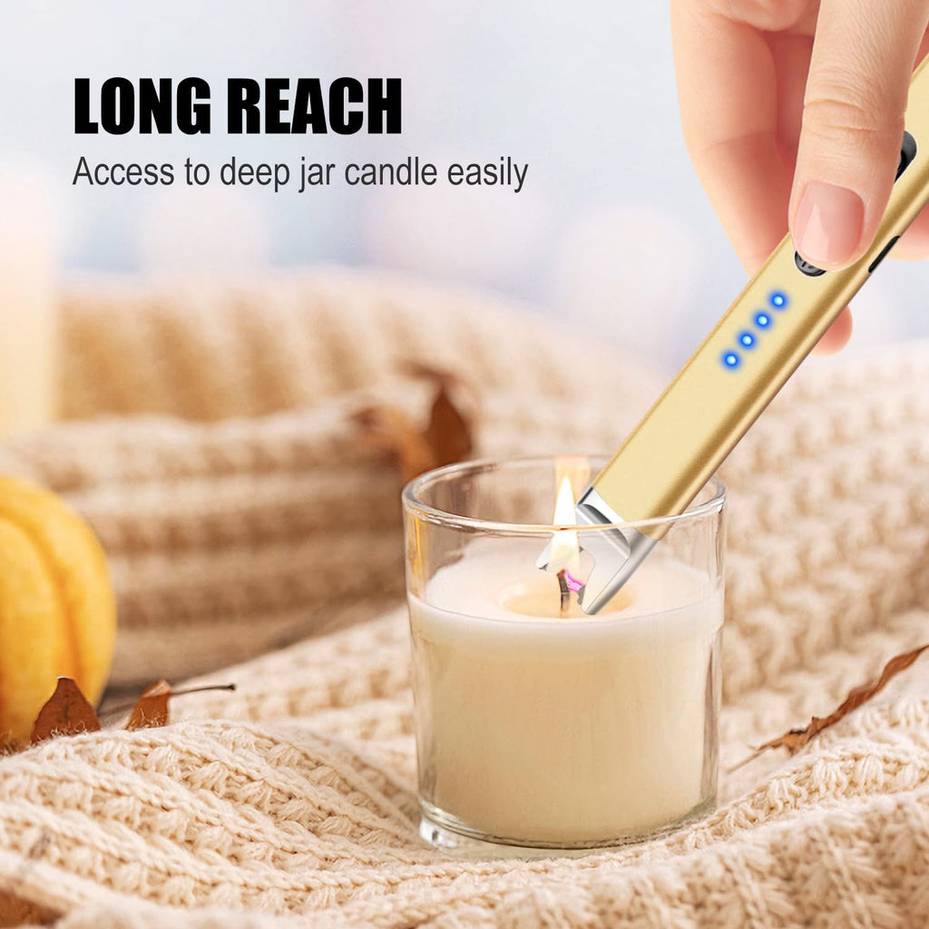 2-Pack USB Rechargeable Plasma Arc Lighter (with Safety Lock)