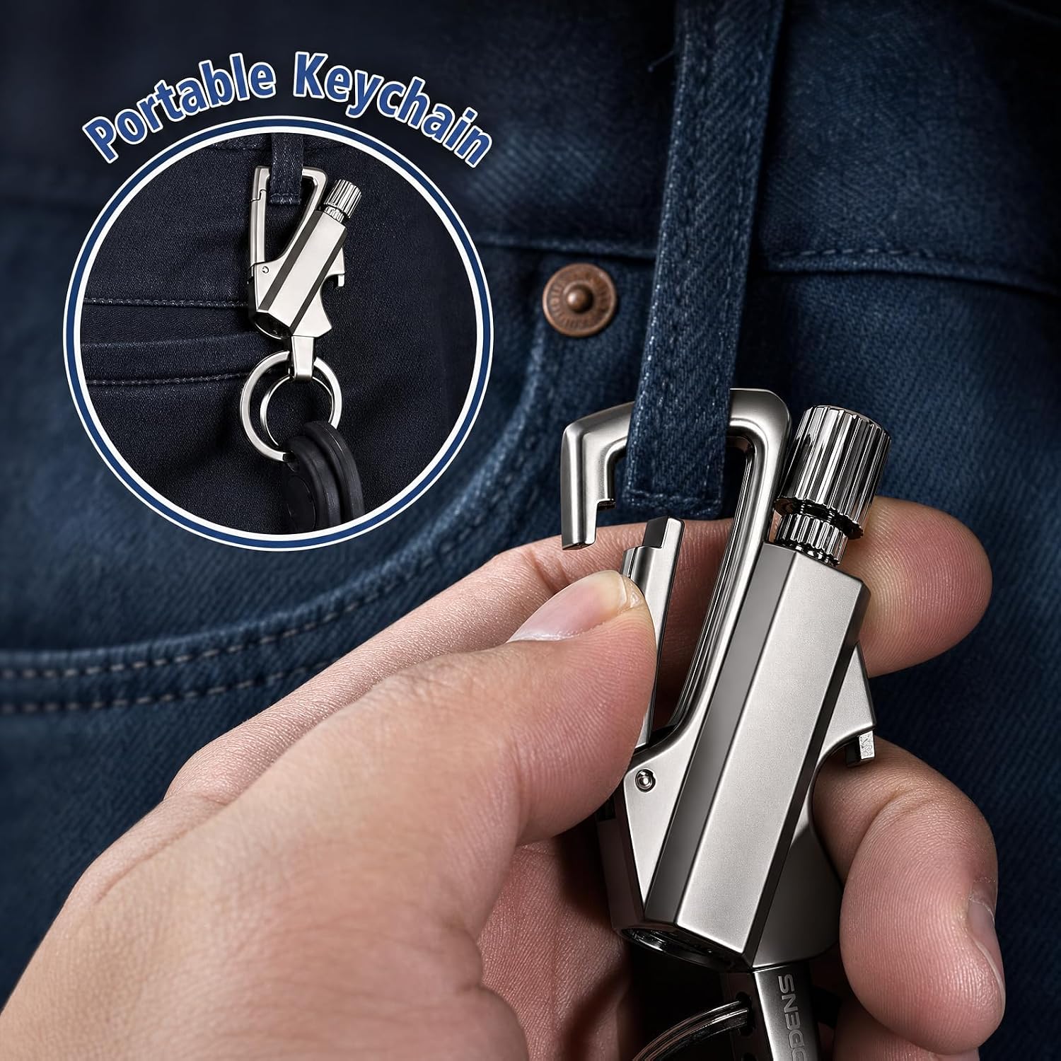 Permanent Match Lighter Keychain (Pack of 2)